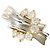 Autre Marque Platin- und 18K Gelbgold-Ring mit Diamant Golden