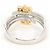 Autre Marque Platin- und 18K Gelbgold-Ring mit Diamant Golden - Ansicht 4
