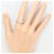 Autre Marque Platin- und 18K Gelbgold-Ring mit Diamant Golden - Ansicht 7