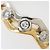 Autre Marque Anello a fascia in platino PT900 e oro giallo 18K D'oro - vista 2