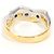 Autre Marque Anello a fascia in platino PT900 e oro giallo 18K D'oro - vista 4