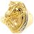 Autre Marque PT900 Platin- und 18K Gelbgold-Ring mit Diamant Golden