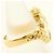 Autre Marque PT900 Platin- und 18K Gelbgold-Ring mit Diamant Golden - Ansicht 3