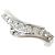 Autre Marque Bague anneau en or blanc 18K avec diamant Doré