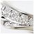 Autre Marque Bague anneau en or blanc 18K avec diamant Doré - vue 2