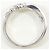 Autre Marque Bague anneau en or blanc 18K avec diamant Doré - vue 3