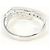 Autre Marque Bague anneau en or blanc 18K avec diamant Doré - vue 4