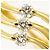 Autre Marque 18K Gelbgold-Ring mit Diamant Golden - Ansicht 2
