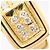 Autre Marque 18K Gelbgold-Ring mit Diamant Golden - Ansicht 2
