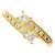 Autre Marque 18K Gelbgold-Ring mit Diamant Golden