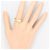 Autre Marque 18K Gelbgold-Ring mit Diamant Golden - Ansicht 7