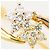Autre Marque 18K Goldring mit Diamant Golden - Ansicht 2