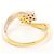 Autre Marque 18K Goldring mit Diamant Golden - Ansicht 4