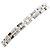 Autre Marque Bracciale con charm in oro bianco 18K con diamante D'oro
