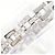 Autre Marque Bracciale con charm in oro bianco 18K con diamante D'oro - vista 2