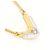 Autre Marque Collana in oro giallo 18K e platino con diamante D'oro - vista 2