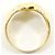 Autre Marque 18K Gold- und Platinring mit Diamant Golden - Ansicht 3
