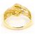Autre Marque 18K Gold- und Platinring mit Diamant Golden - Ansicht 4