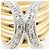 Autre Marque 18K Gelbgold- und Platinring Golden - Ansicht 2