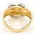 Autre Marque 18K Gelbgold- und Platinring Golden - Ansicht 4