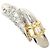 Autre Marque Ring aus Platin und Gelbgold mit Diamant Golden