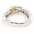 Autre Marque Ring aus Platin und Gelbgold mit Diamant Golden - Ansicht 4