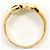 Autre Marque Anel de banda em ouro amarelo 18K com diamante Dourado - vista 3