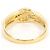 Autre Marque Anel de banda em ouro amarelo 18K com diamante Dourado - vista 4