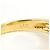 Autre Marque Anel de banda em ouro amarelo 18K com diamante Dourado - vista 6