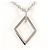 Autre Marque Platin-Halskette mit Diamant - Ansicht 3