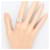 Autre Marque Platinring mit Diamant - Ansicht 7