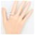 Autre Marque Platinring mit Diamant - Ansicht 7