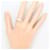 Autre Marque PT900 Platinring mit Diamant  - Ansicht 7