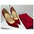Christian Louboutin Decoltish 100 Décolleté Camoscio Rosso - vista 11