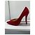 Christian Louboutin Decoltish 100 Décolleté Camoscio Rosso - vista 2