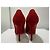 Christian Louboutin Decoltish 100 Décolleté Camoscio Rosso - vista 7