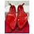Christian Louboutin Decoltish 100 Décolleté Camoscio Rosso - vista 9