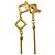 Yves Saint Laurent Collana Pendente in Vetro Ambra e Oro D'oro - vista 4