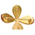Broche fleur en verre ambré Gripoix Yves Saint Laurent Jaune  - vue 10