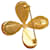 Broche fleur en verre ambré Gripoix Yves Saint Laurent Jaune  - vue 7