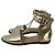 Sandali in pelle oro Valentino Garavani Rockstud D'oro