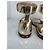 Sandali in pelle oro Valentino Garavani Rockstud D'oro - vista 8