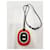 Collier pendentif Hermès en résine orange et noir  - vue 3