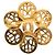 Spilla Vintage Chanel Coco Mark Motivo Fiore D'oro - vista 2