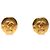 Orecchini tondi vintage Chanel Coco Mark D'oro