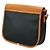 Borsa a tracolla in pelle marrone e blu navy Saint Laurent - vista 2
