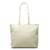 Prada Triangle Logo Plate Tote Bag Weiß Grün