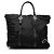Borsa a mano/Borsa a tracolla con placca logo Triangle Prada Nero