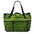 Borsa Tote Bottega Veneta Vache Bubble Print Nero Verde
