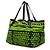 Borsa Tote Bottega Veneta Vache Bubble Print Nero Verde - vista 2